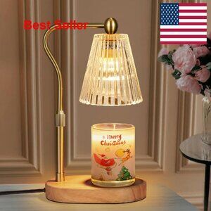 Candle Warmer Lamp with Timer Dimmer Adjustable Height Vintage Home Decor